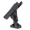 Universal Fishing Rod Base Holder Bracket Tool 360 Degrees Adjustable for Canoeing Kayak Drifting