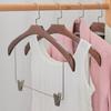 Heavy Duty Iron Clothes Hanger With Nonslip Pants Clips Space Saving Design For Home Organization Garments Holder
