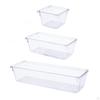 Clear Drawer Organizer Desk Storage Bin Stationery Holder Divider Box for