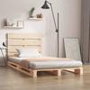 VidaXL Bed Frames 90x200 Cm Solid Pine Wood 3120117