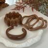 Punk Brown Coffee Resin Acrylic Bangles Hip Hop Irregular Kpop Geometric Wide Bangles For Women Bracelet Pulseras Jewelry