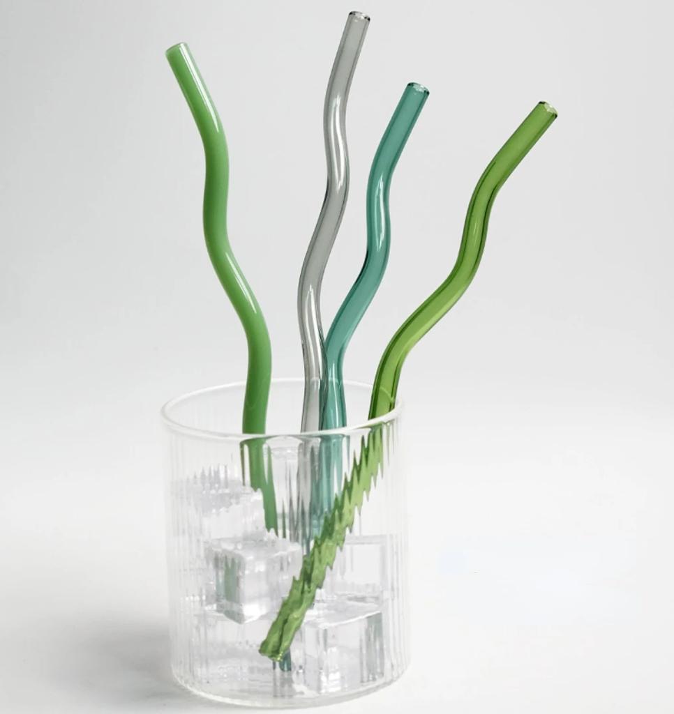 Reusable Glass Straw Long Stem Glass Straw Wholesale Straws Heat Resistant Glass Drinking Water Straws Eco Friendly Drinkware