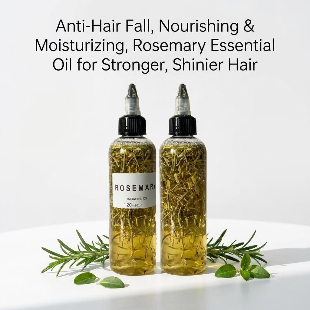 Rosemary Hair Care Oil for Deep Repair, Herbal Scalp Treatment, Nourishing Essence Oil for Damaged Hair