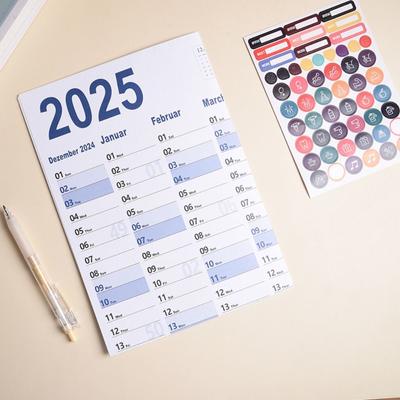 Agenda Schedule 2025 Wall Calendar Planner 365 Days Organizing Planning 2025 Wall Hanging Calendar To Do List Memo Pad