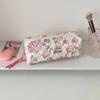 Capybara Dog Flower Print Korean Style Pencil Case Cloth Pencil Pouch  Stationery Holder