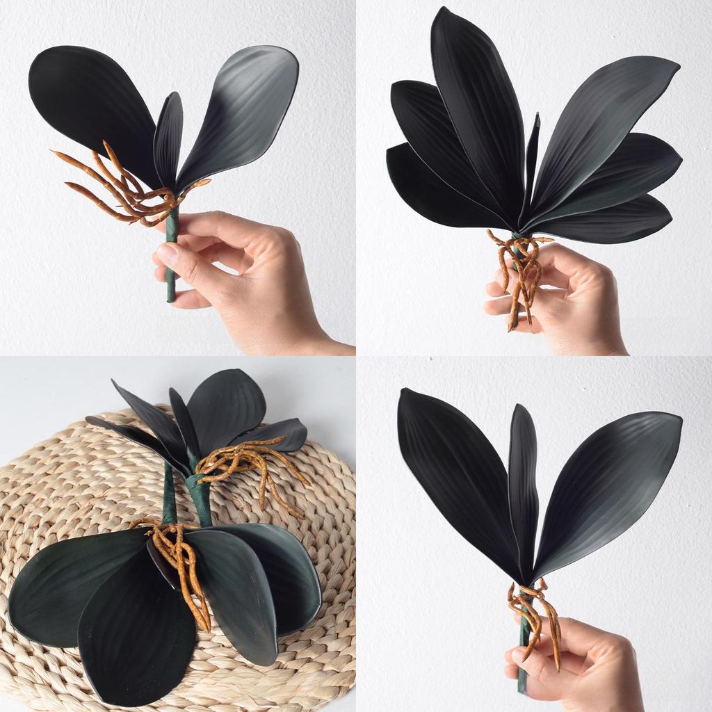 Phalaenopsis Leaves Synthetic Plastic Greenery For Diy Floral Projects Wedding And Photography Props