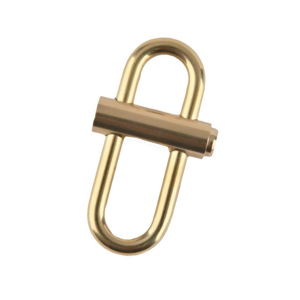 Metal Keychain Buckle Length Shorten Clip Adjustable Metal Buckles Brass Lock Keychain Quick Opening Metal Chain Buckle