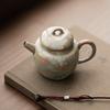 1Pc Oil Painting Wind Ice Flake Glaze Hand-painted Daisy Ceramic Teapot Siting Pot Filter Teapot Pot  KungFu TeaSet Gifts