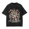 Overlord Ainz Ooal Gown & Gardienii Etajului Anime Grafică Unisex Bumbac Gros Negru Vintage Streetwear Tricou