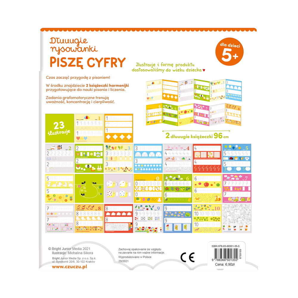 Czuczu Dłuuugie Rysowanki Piszę Cyfry