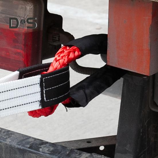 Synthetic Soft Shackle 56000 Lbs Breaking Strength 22" Length Shackle Rope Heavy Duty Tow Shackle for Off-Road Truck SUV