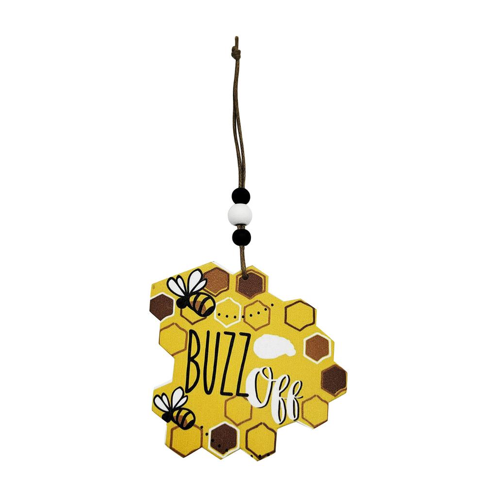 Bee Sign Decor Art Wood Bees Cutout Crafts Cute Bee Honey Bee Day Wall Tree Hanging Ornaments