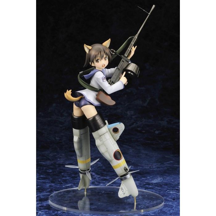 Strike Witches Miyata Fuka (1/8 Scale PVC Painted Complete Figure) White and Blue 25.5cm