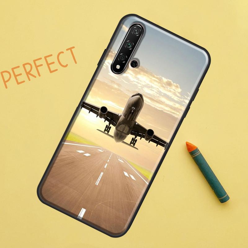 Airplane Plane Aircraft For Huawei Nova 10 9 SE 11 Pro 12i 11i 8i Y60 Y70 Y90 Y61 Y91 Y72 Y73 P20 P40 P30 Lite Case