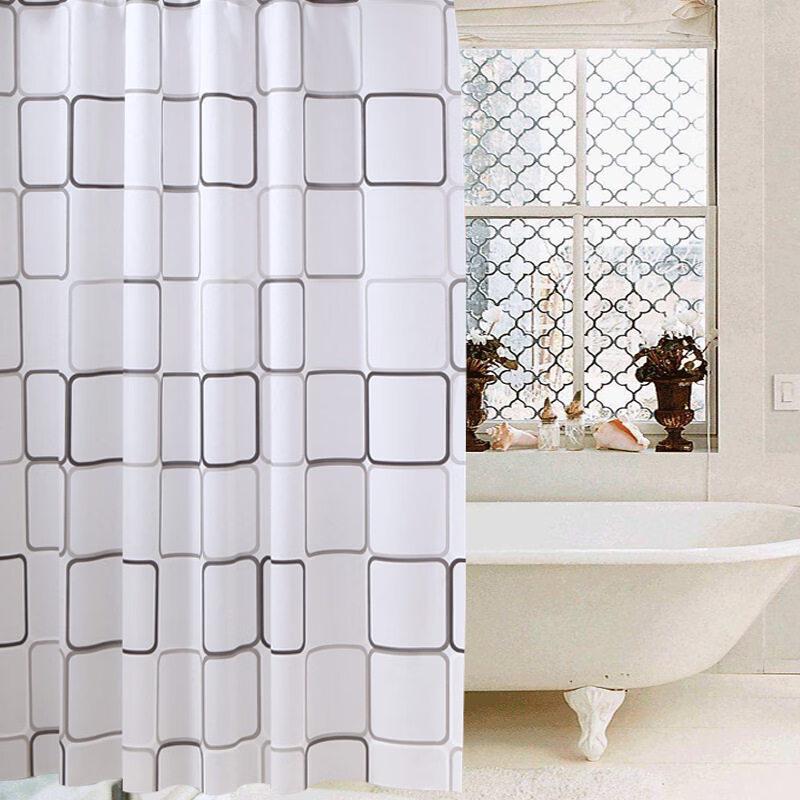 LIEI Waterproof Anti-mold Shower Curtain