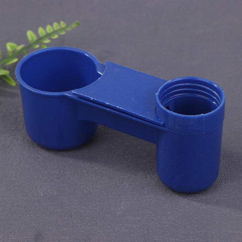 Plastic Pet Drinker Bowl Portable Water Bottle Feeding Cat Chicken Pigeon Parrot Hamster Double Nozzle Water Guide For Bird