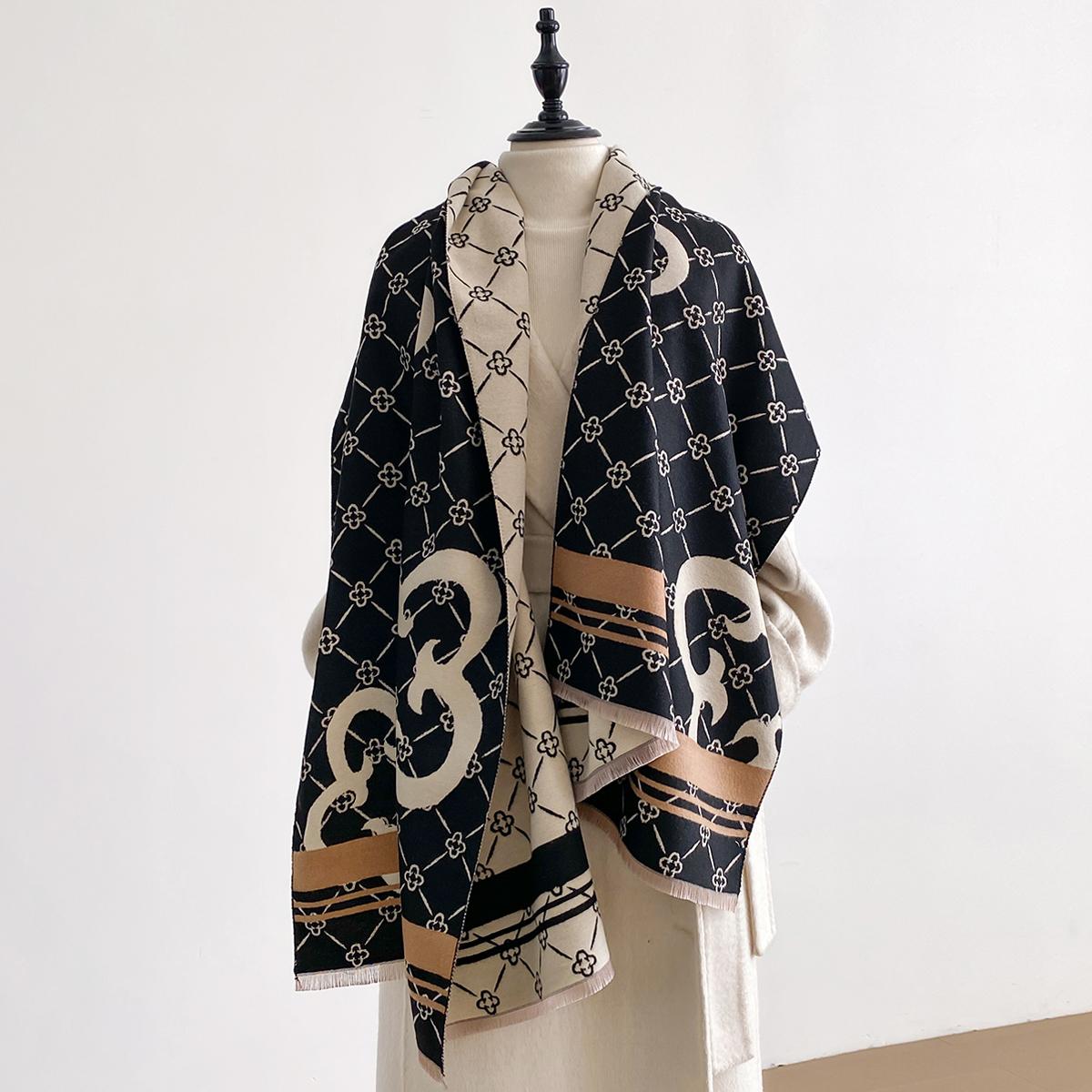 

Женский зимний универсальный модный шарф высокого класса из искусственной овчины для офиса с кондиционером, утолщенный теплый шарф-грелка для шеи