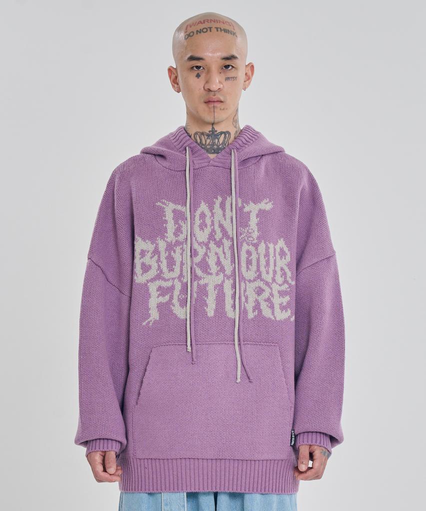 AJOBYAJO [Pba] Dbof Wool Knit Hoodie [Pink]