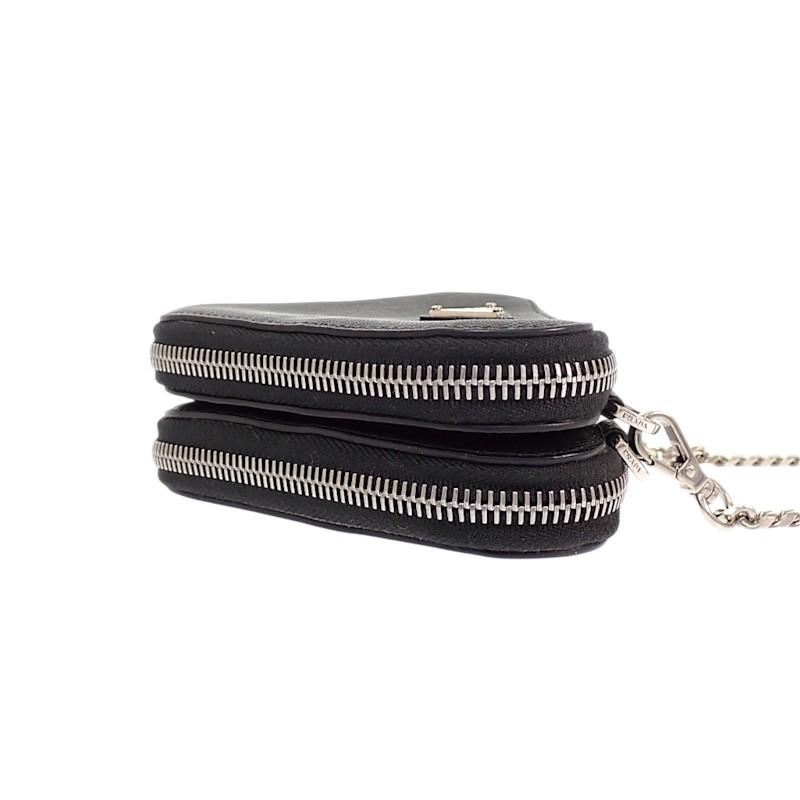 Prada 1NR015 2WAY Bag Black Safiano Women