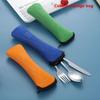 1PC Tableware Storage Cloth Bag Portable Fork Packaging Bag Outdoor Travel Picnic Camping Storage Bag Kitchen Gadgets