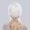 Winter women outdoor keep warm real mink fur hats Natural knitted mink fur cap Lady Good elasticity 100% genuine mink fur hat