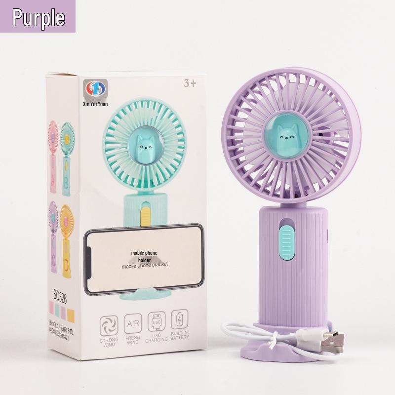 

2025 USB Portable Handheld Desktop Fan: Silent, Compact, Personalized Logo Available 15.7*8*4.9cm
