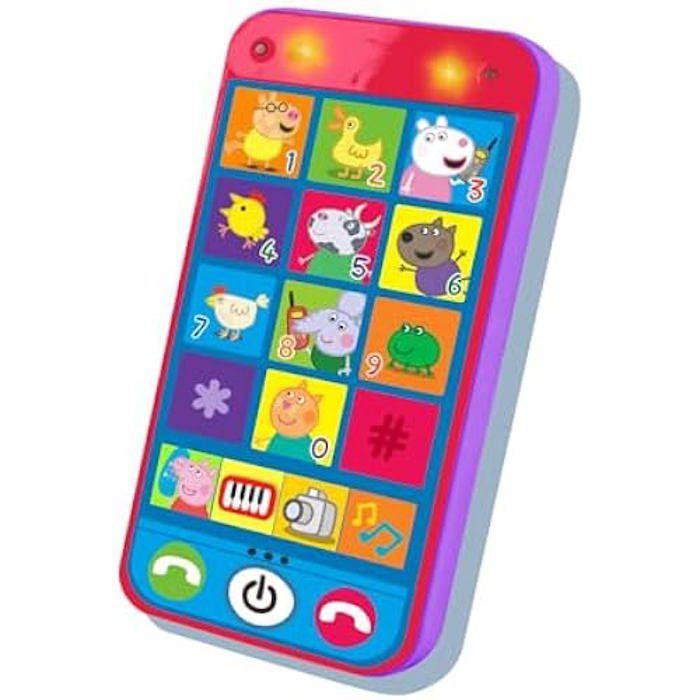 Smartphone - CLAUDIO REIG - Peppa Pig - Interface Amusante - Contrôle Parental - Rose