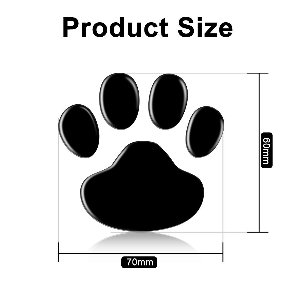 Car Sticker Cool Design Paw 3D Animal Dog Cat Bear Foot Prints Footprint 3M Decal Car Stickers for Auto Motorcycle