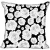 Invisible Zipper Throw Pillowcase Famous Art Floral Home Decor Satin
