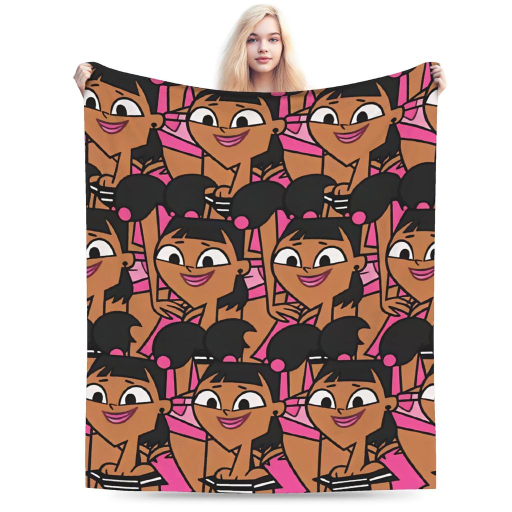 Totals Dramas Characters Throw Blanket Warm Cozy Pattern Blanket For Home Decor Travel Office Flannel Bedspread Bed Cover