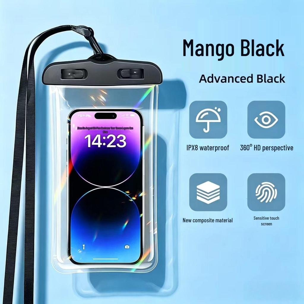 High-End Waterproof TPU Phone Pouch for Swimming, Rafting & Beach - Touchscreen Compatible