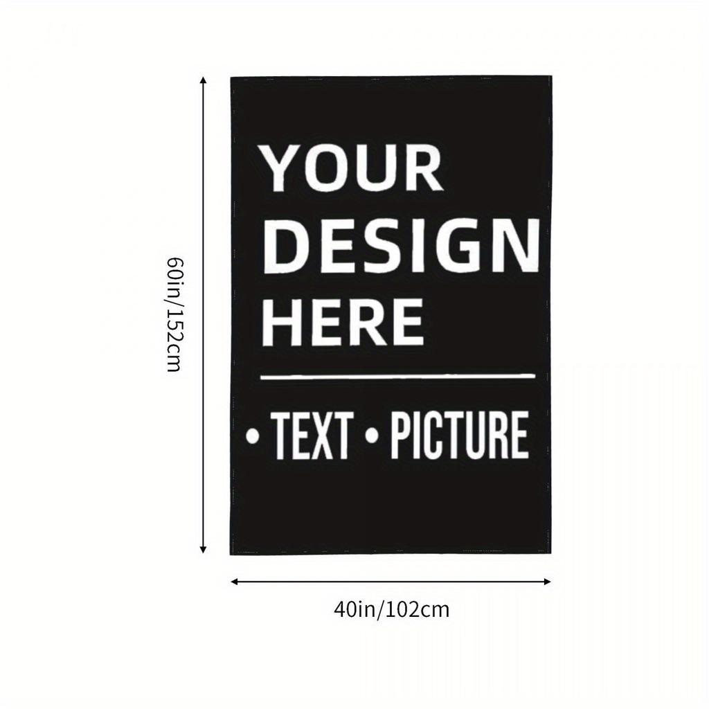 Personalized Tapestry Wall Art - Custom Photo Design, Perfect for Weddings, Family Celebrations & Birthdays, Horizontal Orientat