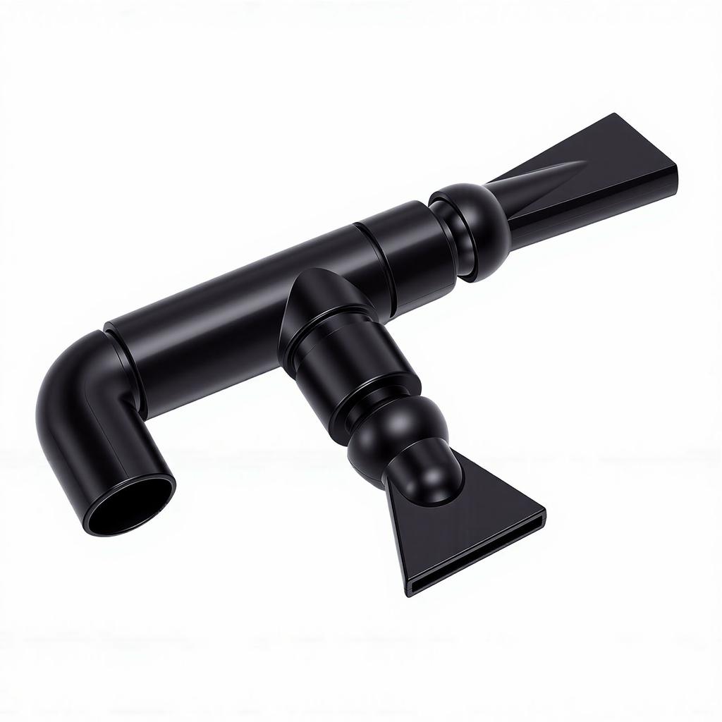 Fish Tank Double Nozzle PVC Aquarium Tanks Outlet Water Outflow Pipe Connector Versatile Tube Accessory External