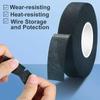 Black Fabric Cloth Electrical Tape Sound Absorbing Insulation Tape Heat Resistant Waterproof Automotive Wiring Harness Tape