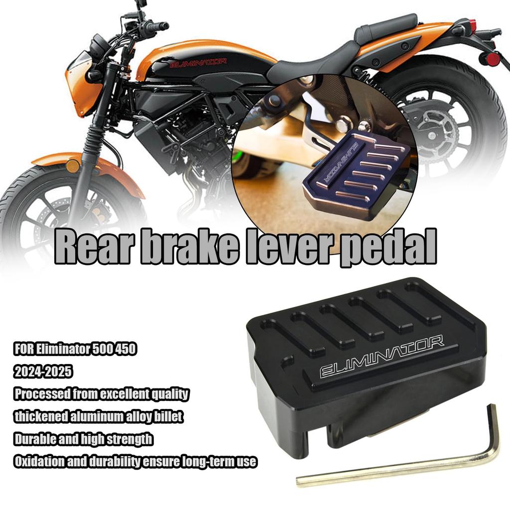FOR Eliminator 500 450 2024 Motorcycle Anti-Slip Brake Pedal Modification Wide Extended Brake Pedal