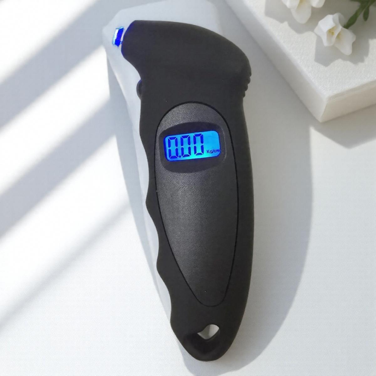 

150PSI Accurate Digital Tire Pressure Gauge Backlit LCD Lighted Nozzle NonSlip Grip Car Tyre Monitor чорний