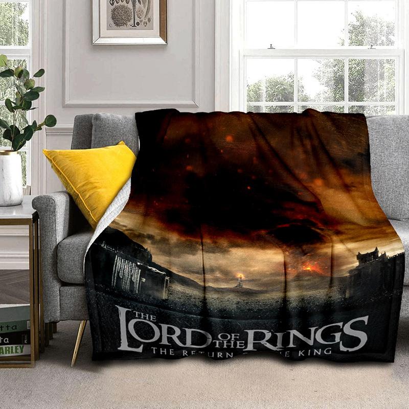 1pc The Return of the King Cartoon Blanket,Portable Throw for Travel & Camping, All Season Cozy Blanket,Ideal Gift