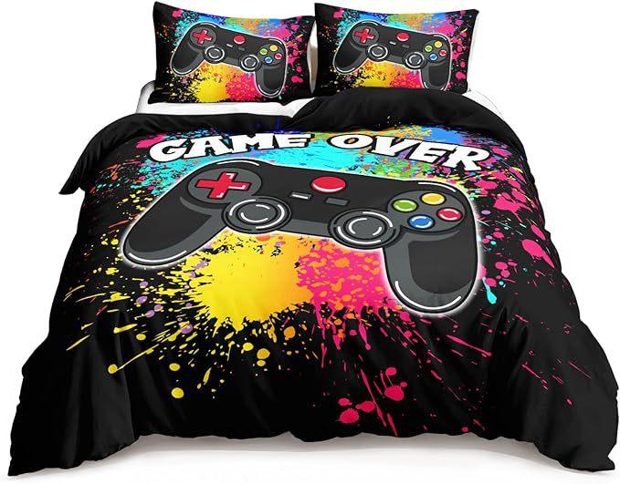 Three-Piece Digital Printing Kit Bedding, Gamepad Home Textile Four-Piece Quilt Cover