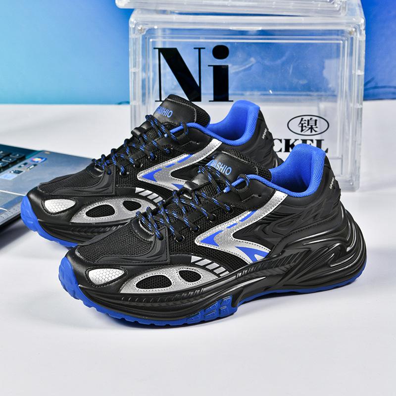 

2025 дешевые новые кроссовки для пары, мужские спортивные кроссовки на платформе, увеличивающие рост, дышащие сетчатые повседневные кроссовки 45