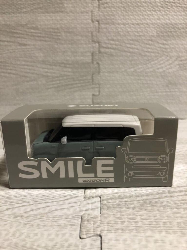 SUZUKI New Wagon R Smile Pullback Car for Miniature Car Color Metallic x White (Not Sale) Sample Off-Blue
