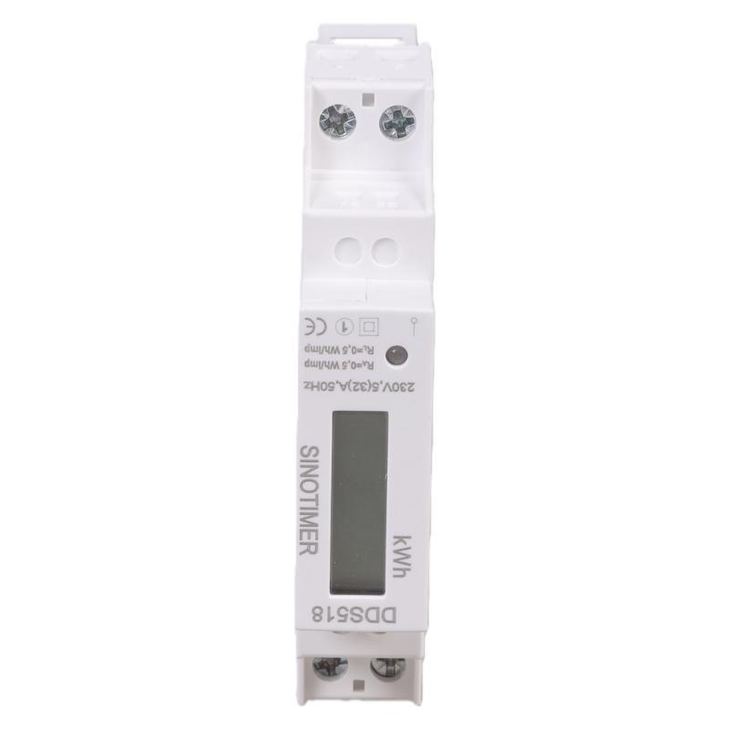 652F Upgraded Energy Meter 50A Direct Measurement Single Phase Energy Meter Plastic