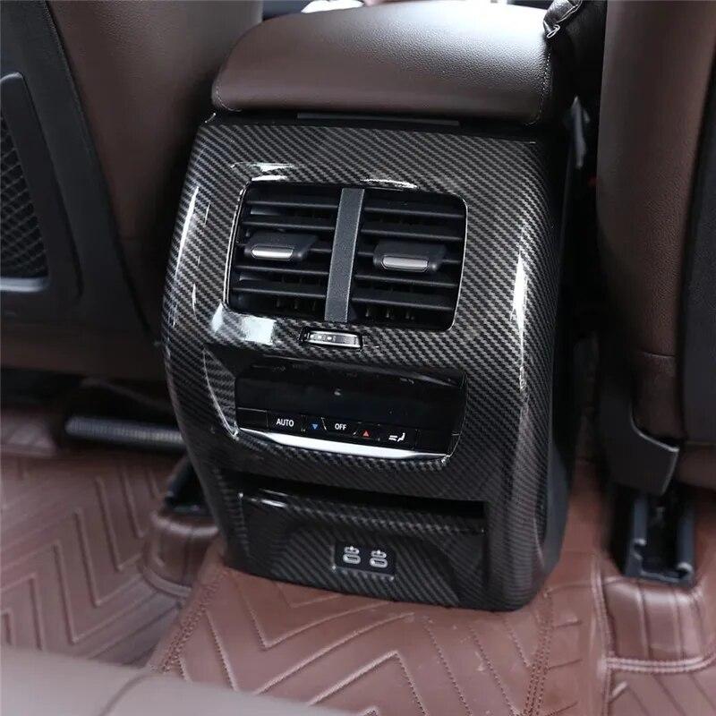 Car Rear Air Conditioning Vent Outlet Frame Cover Trim Sticker For BMW X3 G01 X4 G02 2018 Auto Interior Accessories