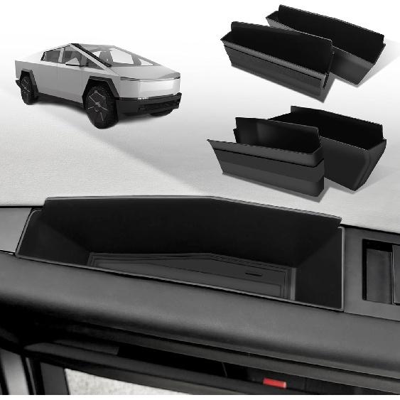 BestEvMod 4PCS Front&Rear Door Handle Storage Organizer Compatible with Tesla Cybertruck 2024+ Interior Inner Door Side Organizer Insert Tray Box
