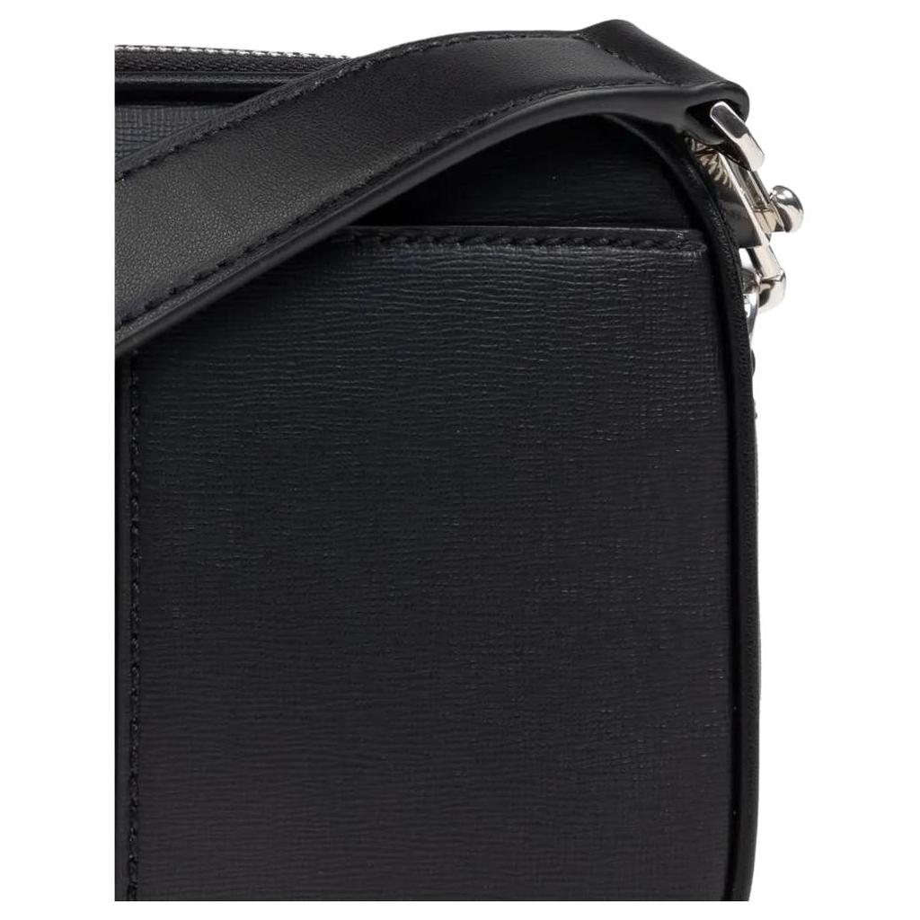 Bally Шкіряна сумка-месенджер з принтом логотипу Чоловічі сумки Чорний 6310498