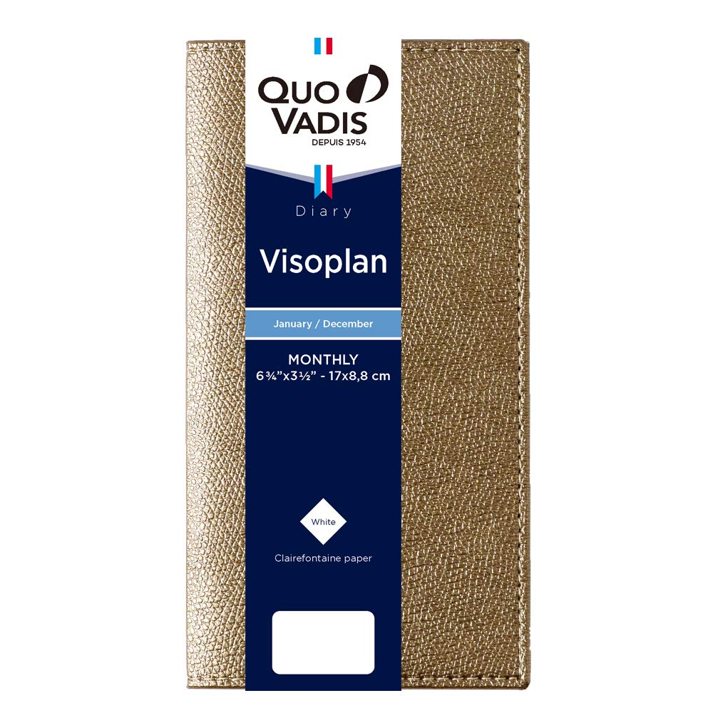 

Quo Vadis 2026 Edition Bisoplan/Club Planner Diary (Monthly Block, January Start, Slim Size 17 x 8.8cm) Copper (qv36702co)