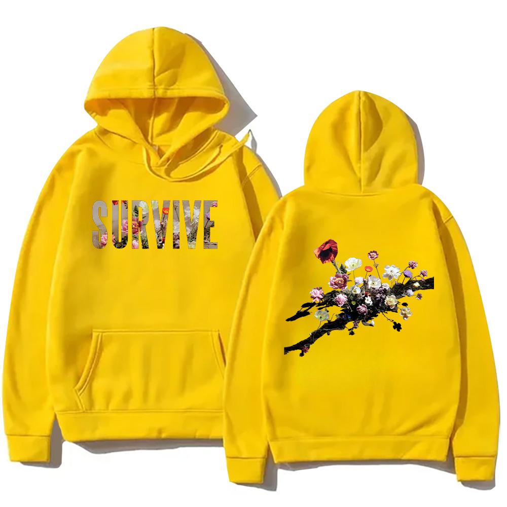 

Lewis Capaldi Survive Flowers Dateback Hoodie Men s Clothing Unisex Comfort Women Hoody Long Sleeve Harajuku Aesthetic Pullovers S жовтий