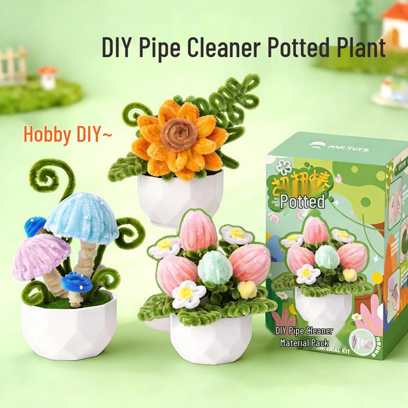 Mr. Toy Twist Stick DIY Plant Ornament Kit - Children's Handmade Birthday Gift