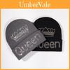 Knitted Hat For Men And Women With Queen Crown Pattern For Autumn Winter Warmth