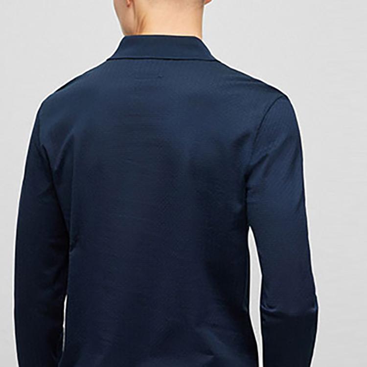 HUGO BOSS Polo Shirts Men's Dark Blue Polo Collar Moderate Straight Fit 50477001-404