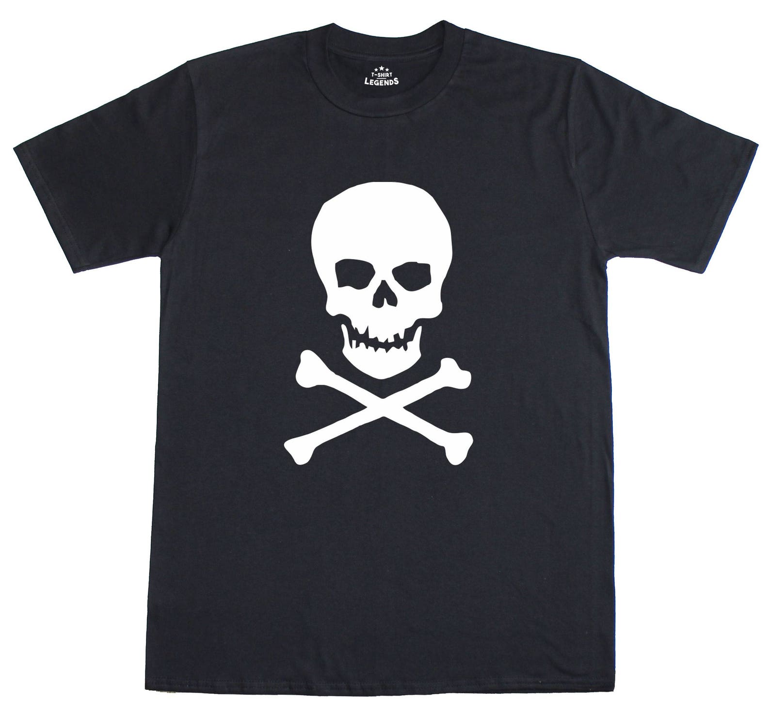 Skull & Crossbones Pirate Fancy Dress Mens T-Shirt XXXXL